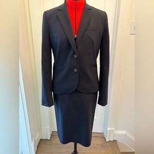 J. Crew Stretch Wool suit with skirt